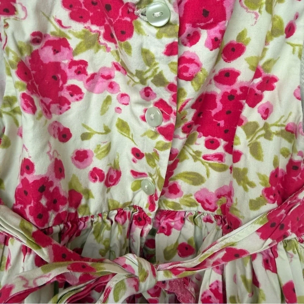 Youngland Girls 4T Pink Floral Tulle Party Dress Special Occasion Easter Spring